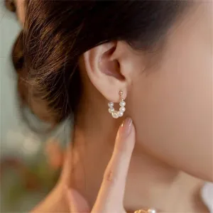 Pearl & 18K Gold-Plated Chain Ear Jackets
