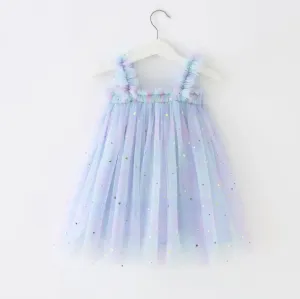 Petticoat Princess - Blue Rainbow Sparkle Dress