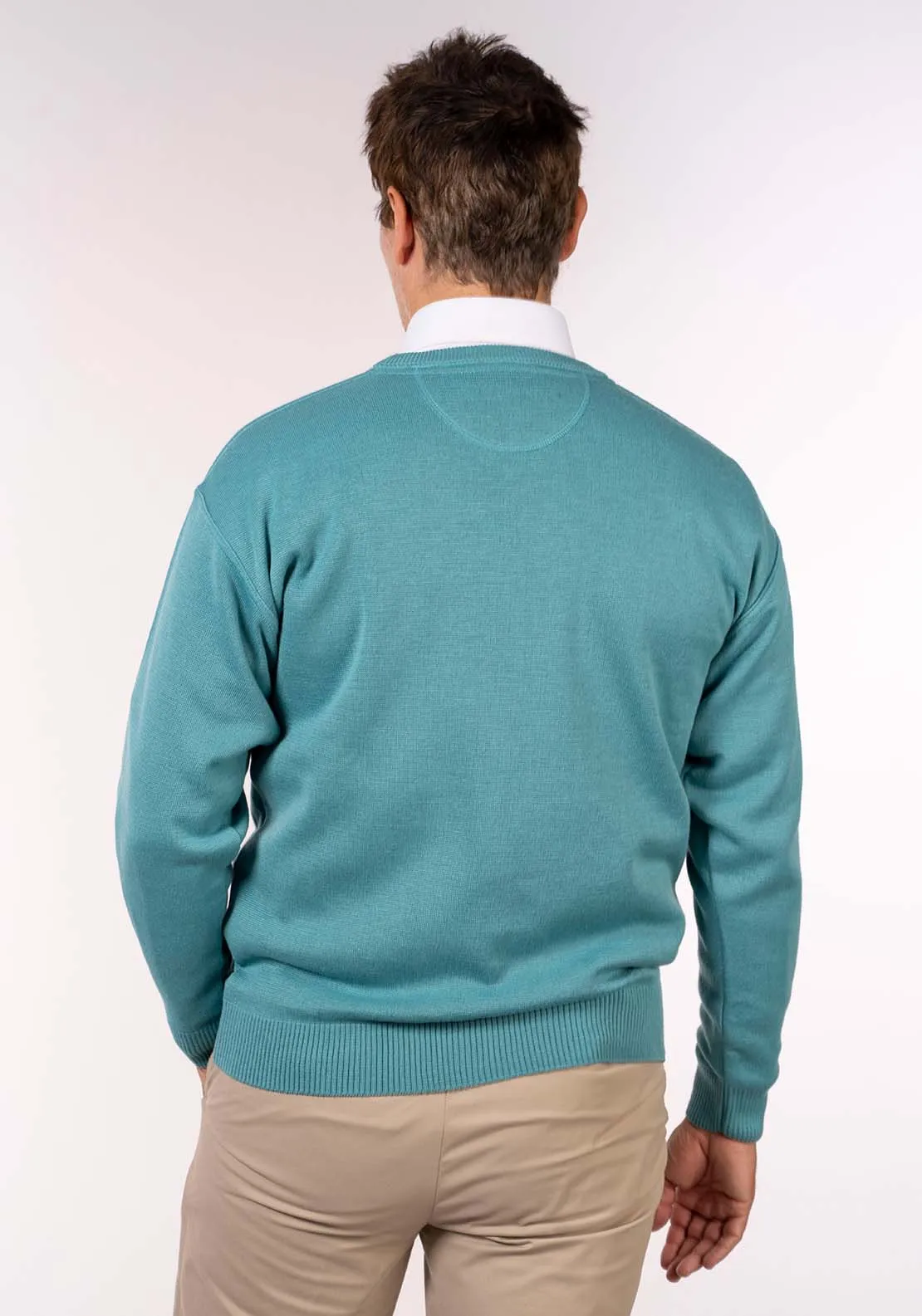 Plain Crew Neck Knit - Malta Mint