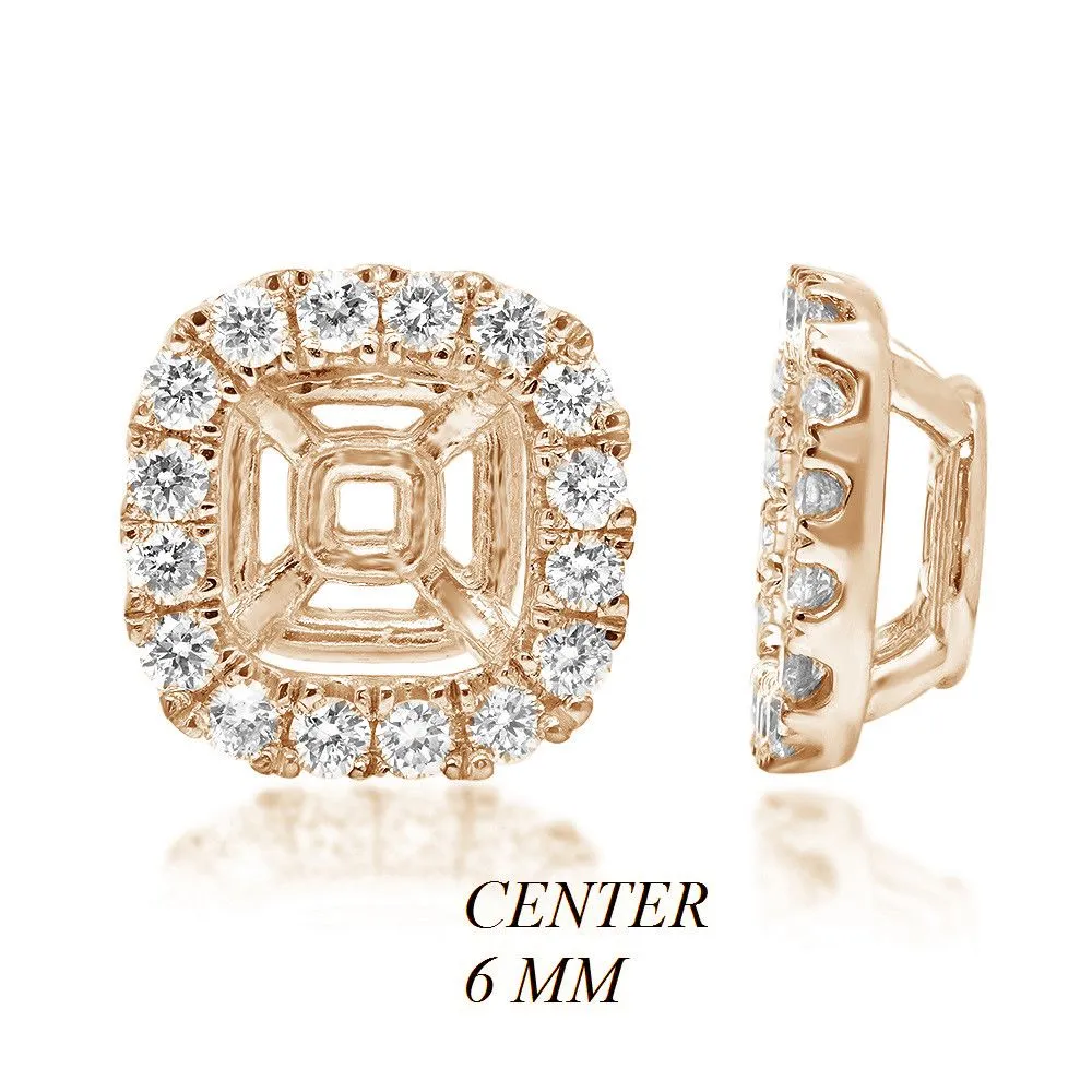 PMI 14W@2.1 32RD1@0.47 6MM CUSHION EARRING JACKETS
