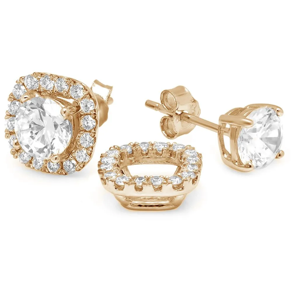 PMI 14W@2.1 32RD1@0.47 6MM CUSHION EARRING JACKETS