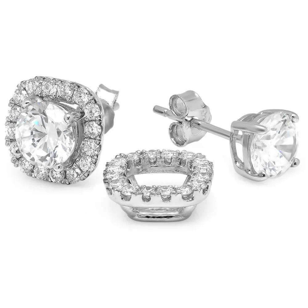 PMI 14W@2.1 32RD1@0.47 6MM CUSHION EARRING JACKETS
