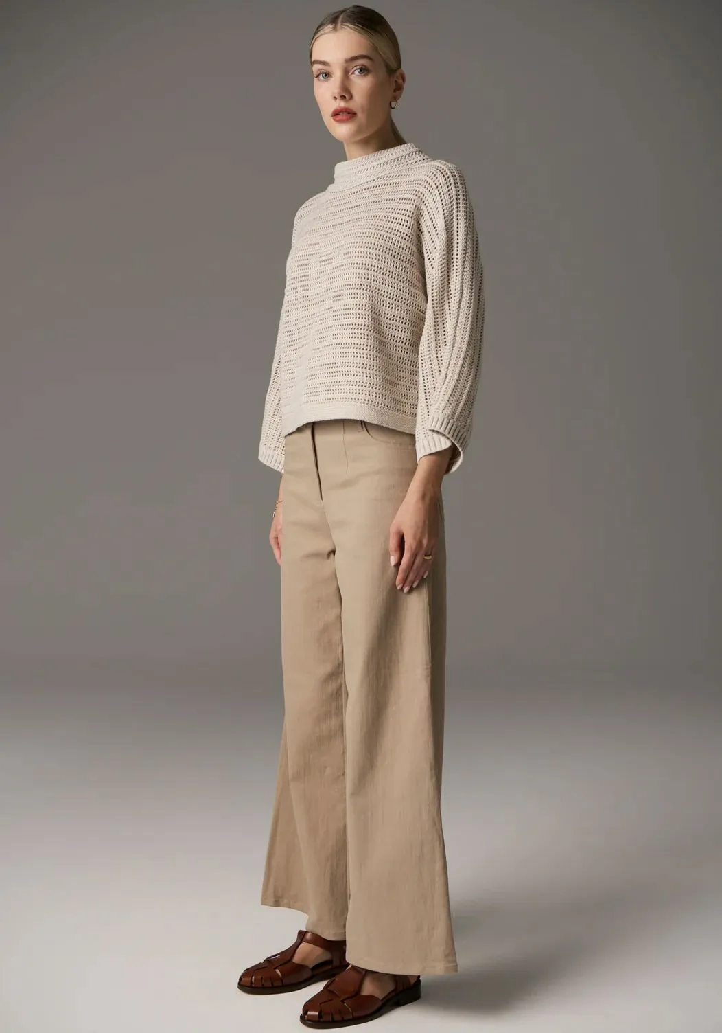POL Daily Boxy Knit - Natural