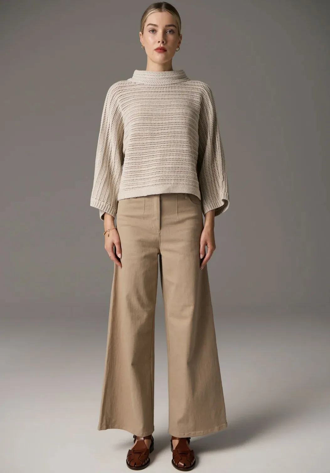 POL Daily Boxy Knit - Natural