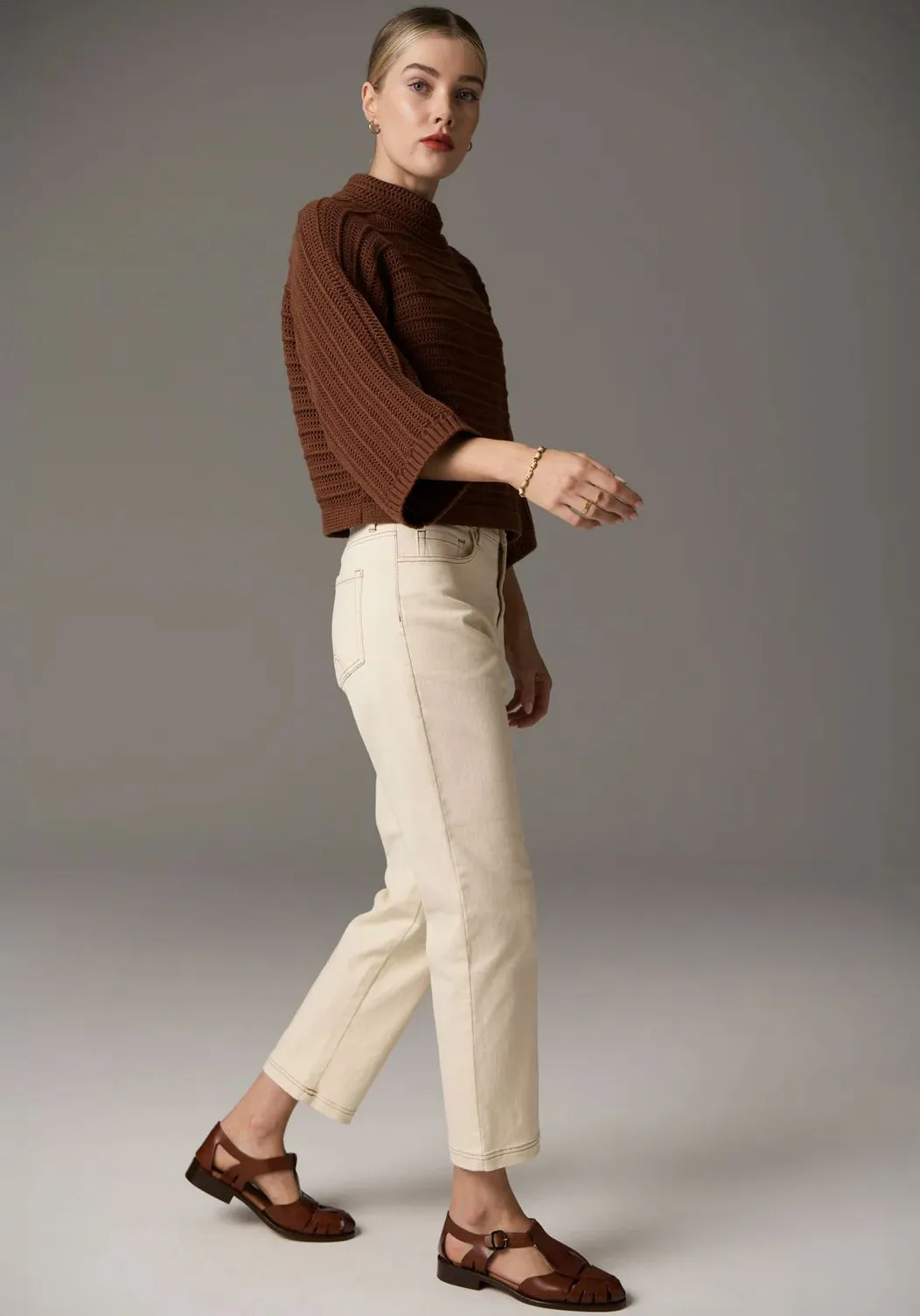 POL Daily Boxy Knit - Toffee