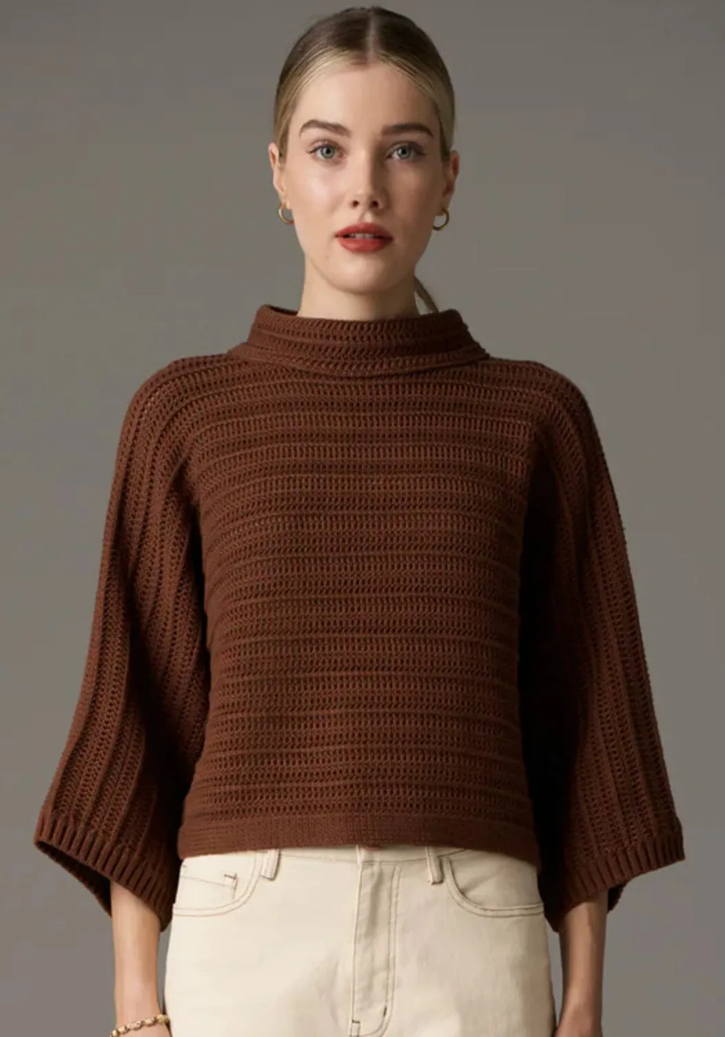 POL Daily Boxy Knit - Toffee