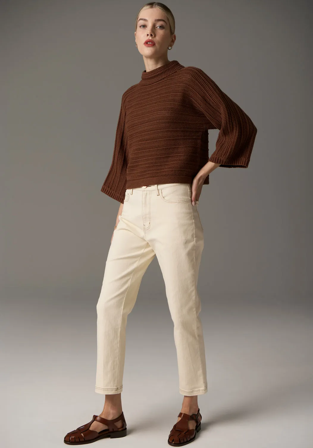 POL Daily Boxy Knit - Toffee