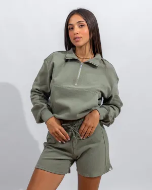Power Half Zip - Mint