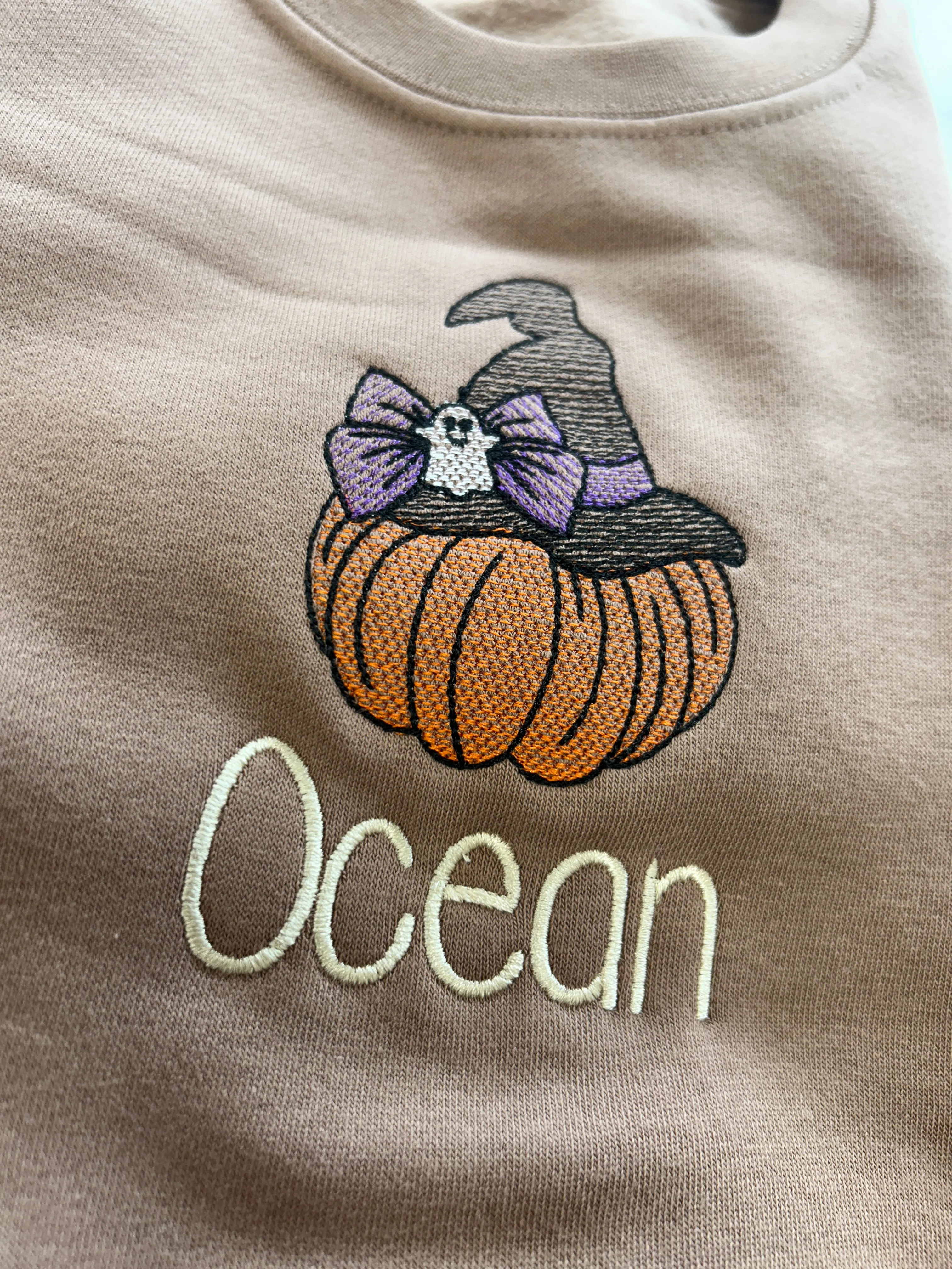 Pumpkin Witches Hat Kids personalised sweater