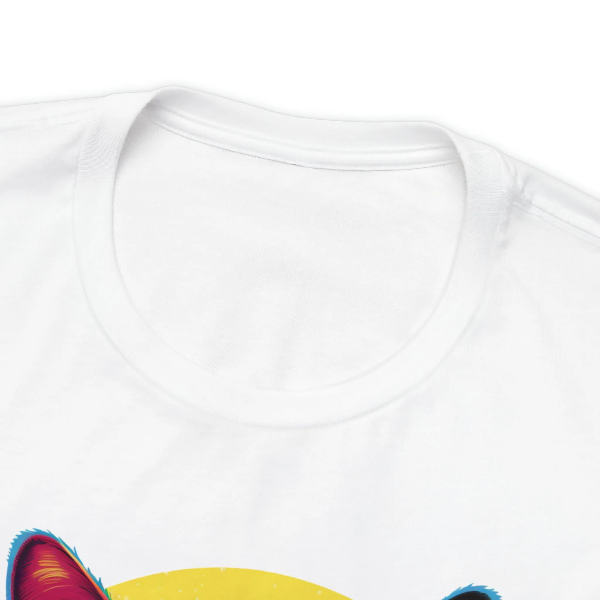Purrfect Artistic Cat T-Shirt | Colorful Cat Tee |  Bella Canvas 3001 Unisex | Short Sleeve Tshirt