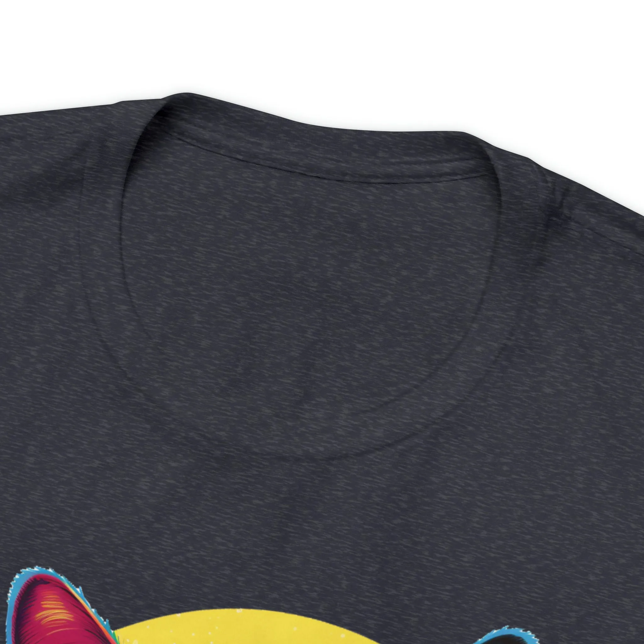 Purrfect Artistic Cat T-Shirt | Colorful Cat Tee |  Bella Canvas 3001 Unisex | Short Sleeve Tshirt