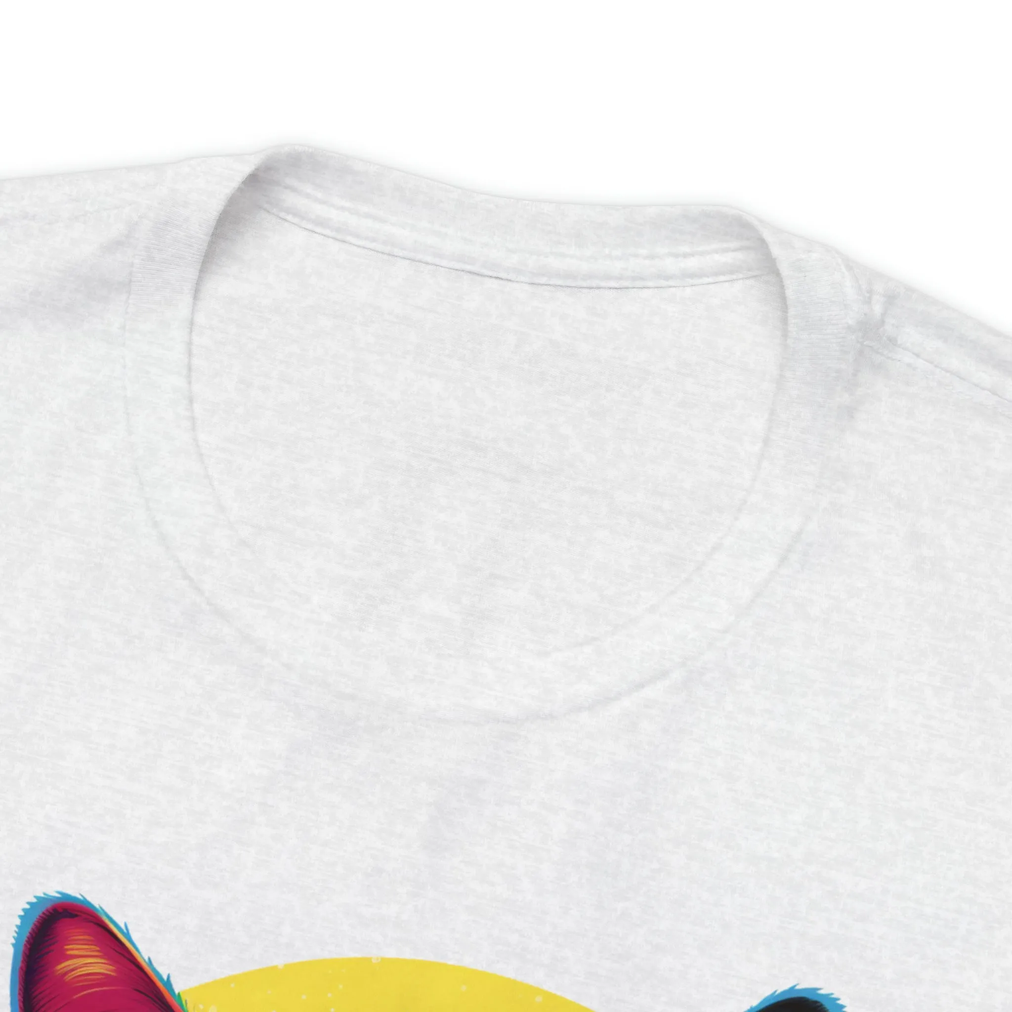 Purrfect Artistic Cat T-Shirt | Colorful Cat Tee |  Bella Canvas 3001 Unisex | Short Sleeve Tshirt