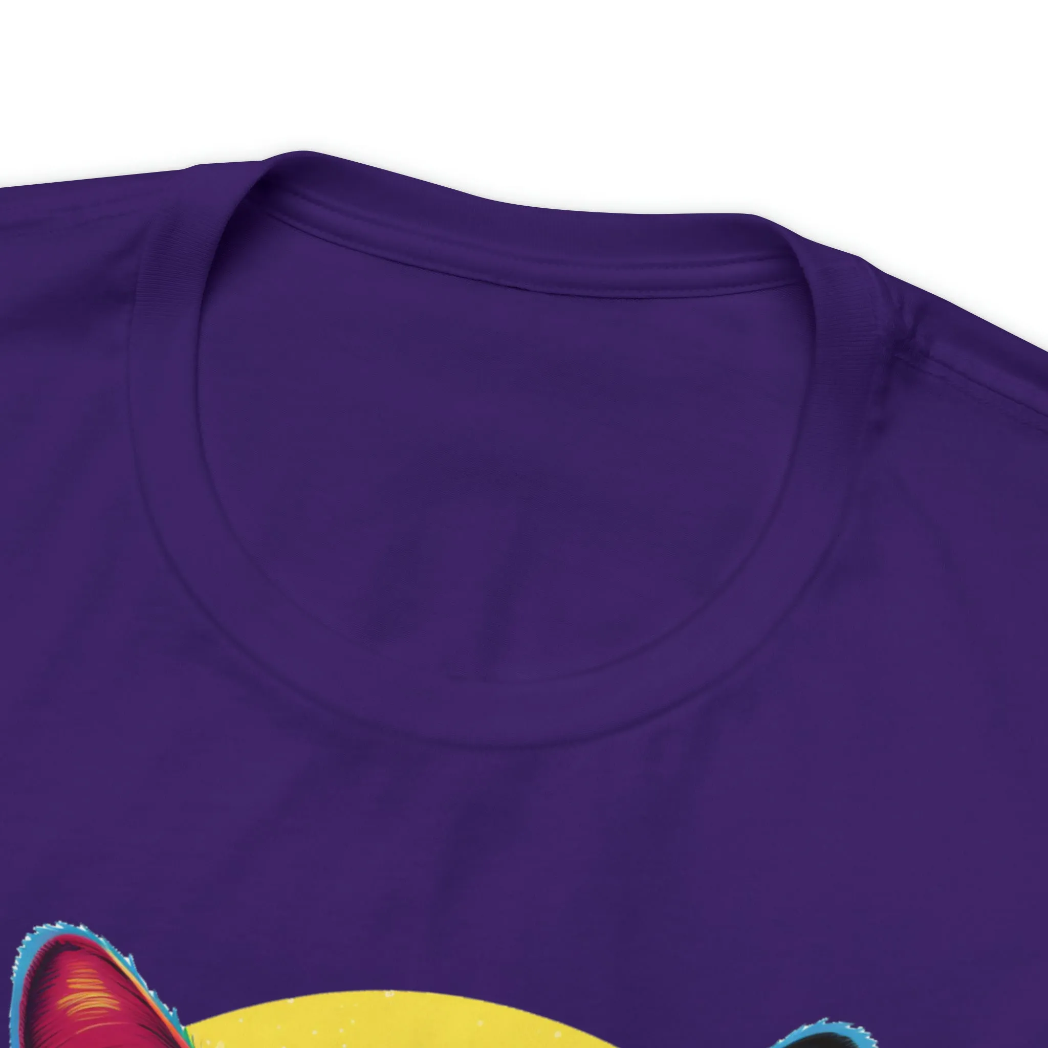 Purrfect Artistic Cat T-Shirt | Colorful Cat Tee |  Bella Canvas 3001 Unisex | Short Sleeve Tshirt