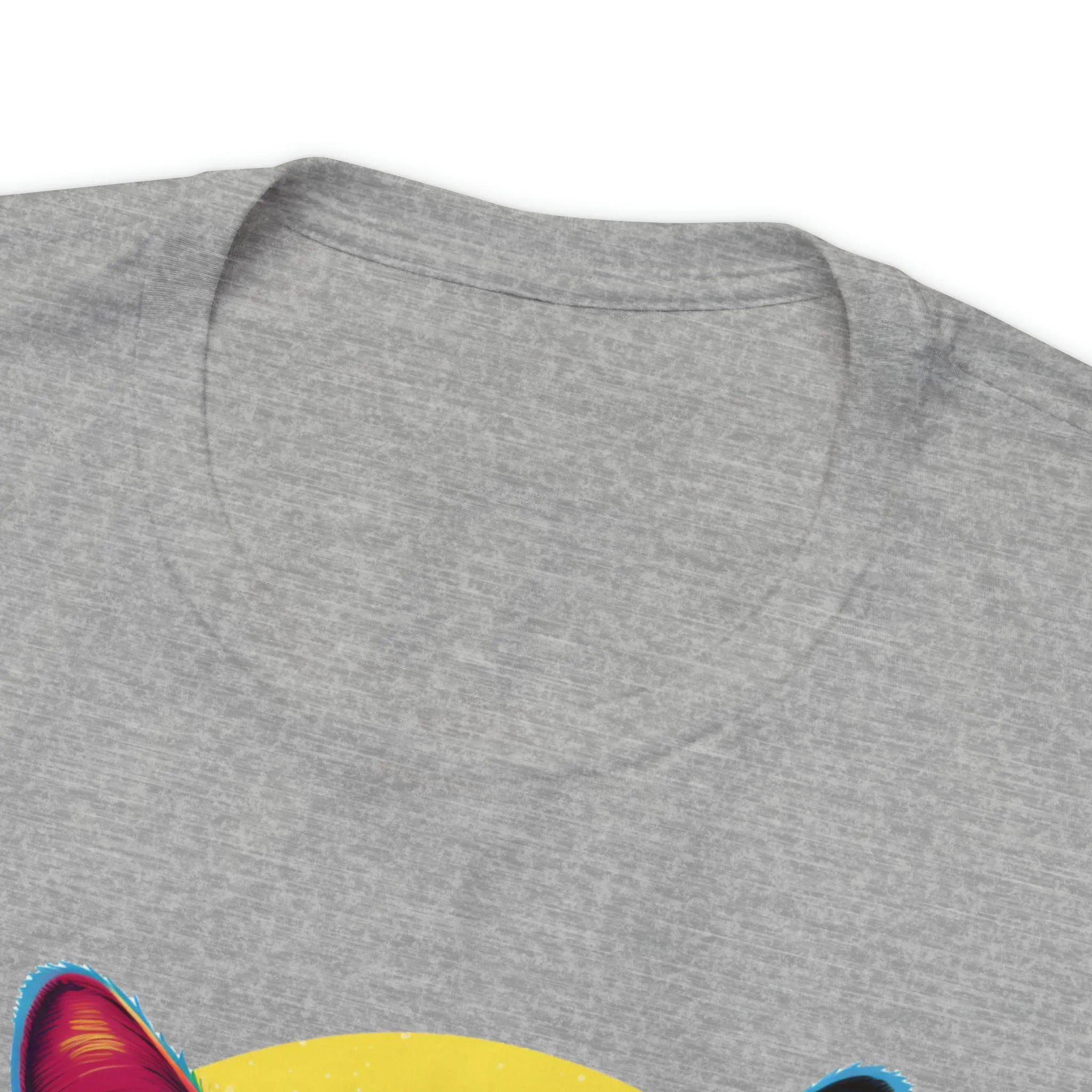 Purrfect Artistic Cat T-Shirt | Colorful Cat Tee |  Bella Canvas 3001 Unisex | Short Sleeve Tshirt