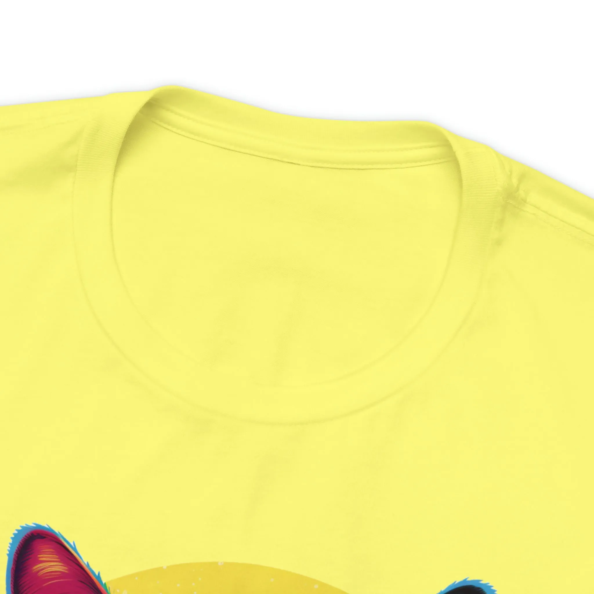 Purrfect Artistic Cat T-Shirt | Colorful Cat Tee |  Bella Canvas 3001 Unisex | Short Sleeve Tshirt