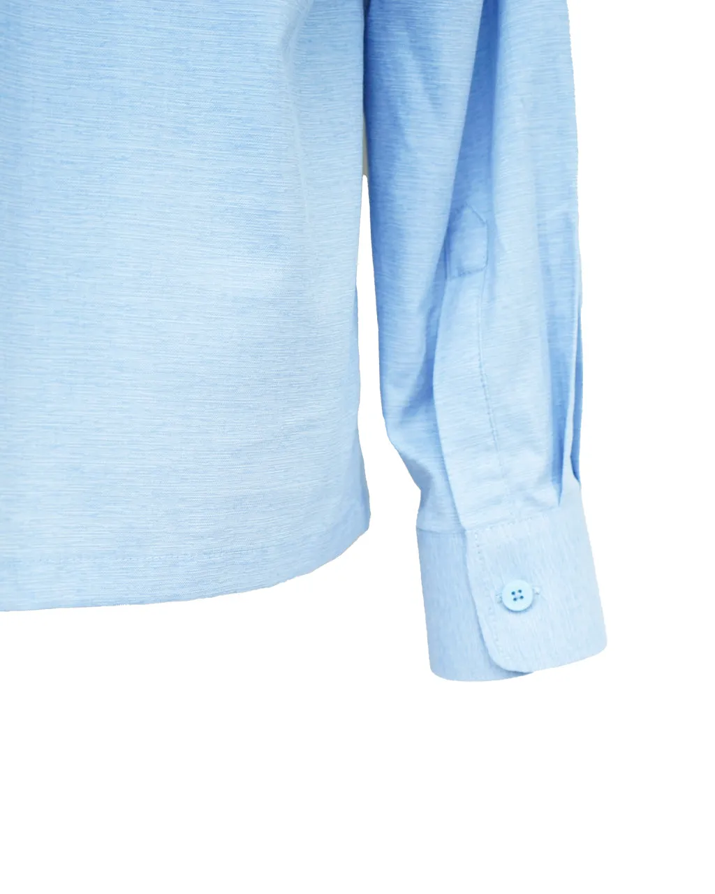 Qipology Cotton Linen Shirt - Sky Blue