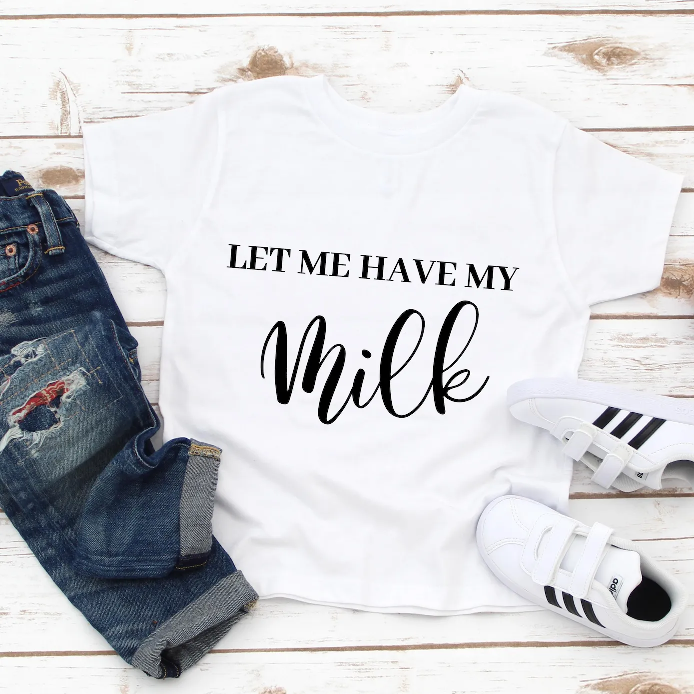 "Let Me Have My Milk" Child Tee