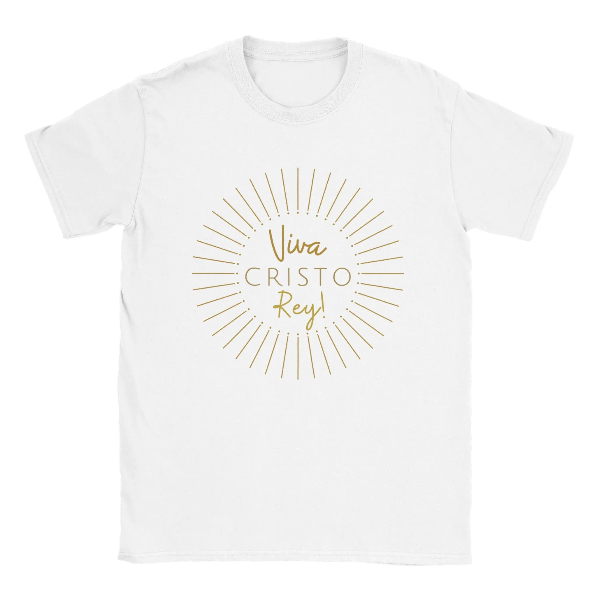 "Viva Cristo Rey!" White Crewneck T-Shirt