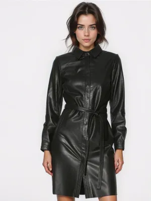 Radiance Tailored Leather Dress