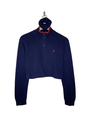 Ralph Lauren 1/4 Zip Sweater Crop Set (S)