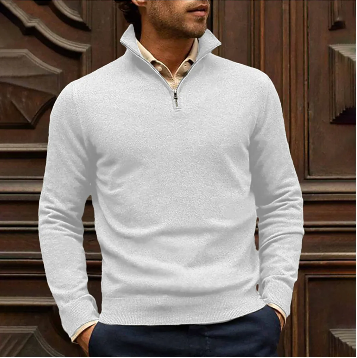Ramses | Men's Zip-Up Sweater