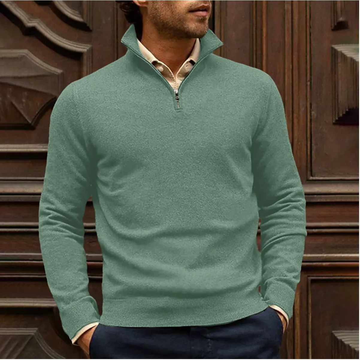 Ramses | Men's Zip-Up Sweater