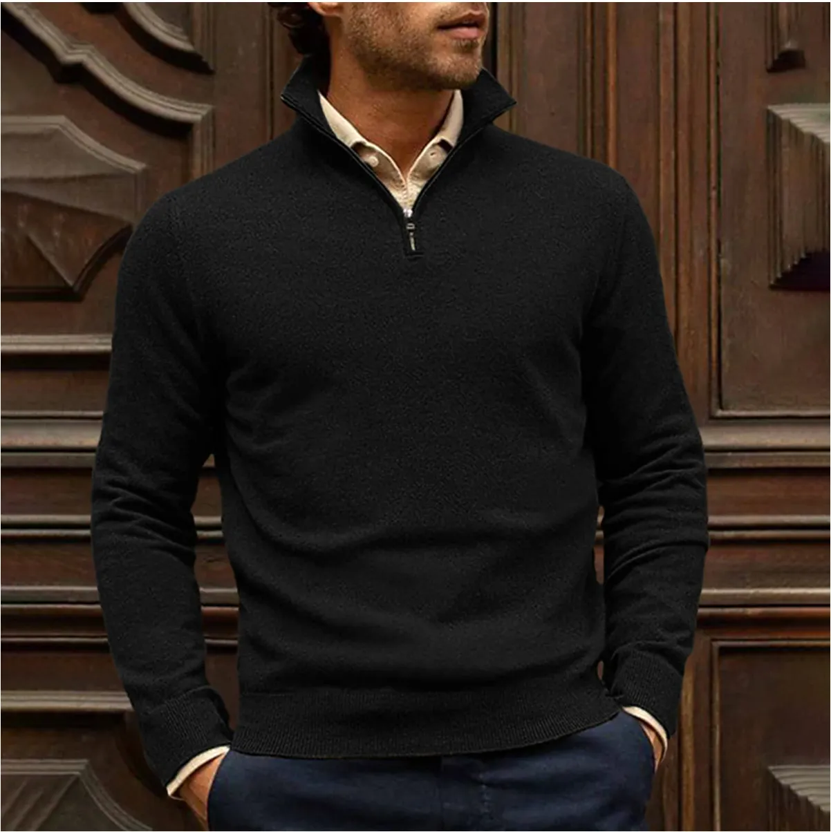 Ramses | Men's Zip-Up Sweater