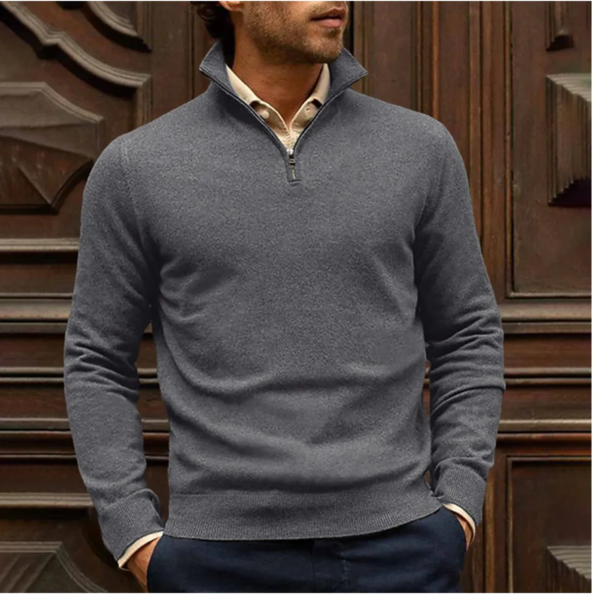 Ramses | Men's Zip-Up Sweater