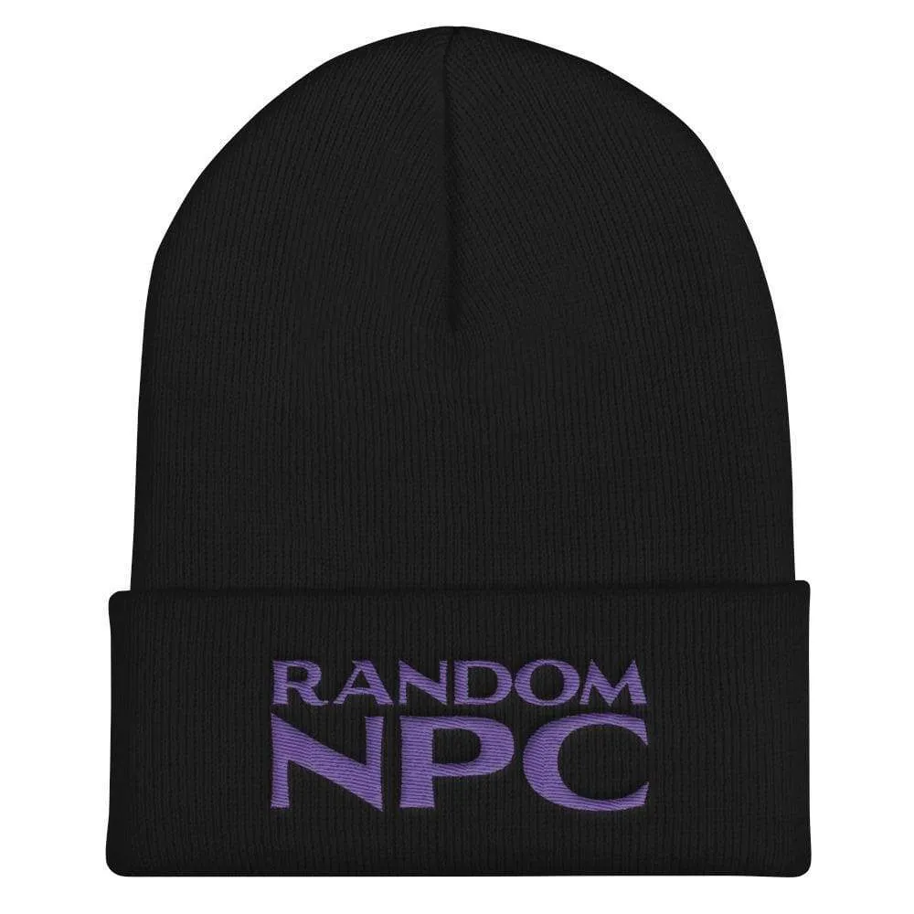 Random NPC v2 Purple Cuffed Beanie / Tuque