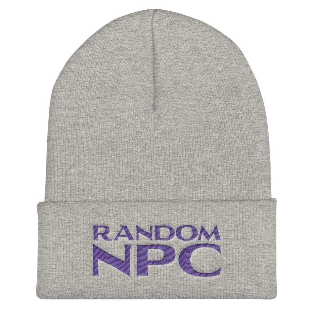 Random NPC v2 Purple Cuffed Beanie / Tuque