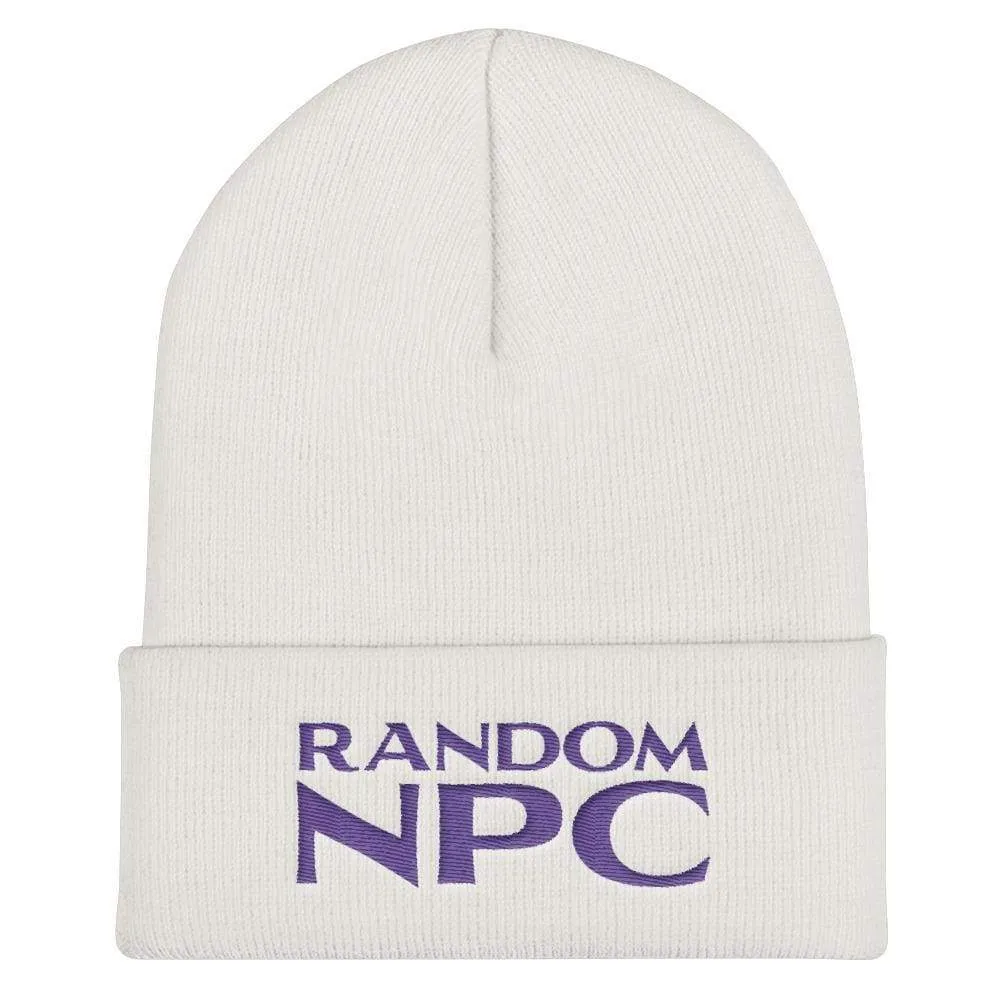 Random NPC v2 Purple Cuffed Beanie / Tuque