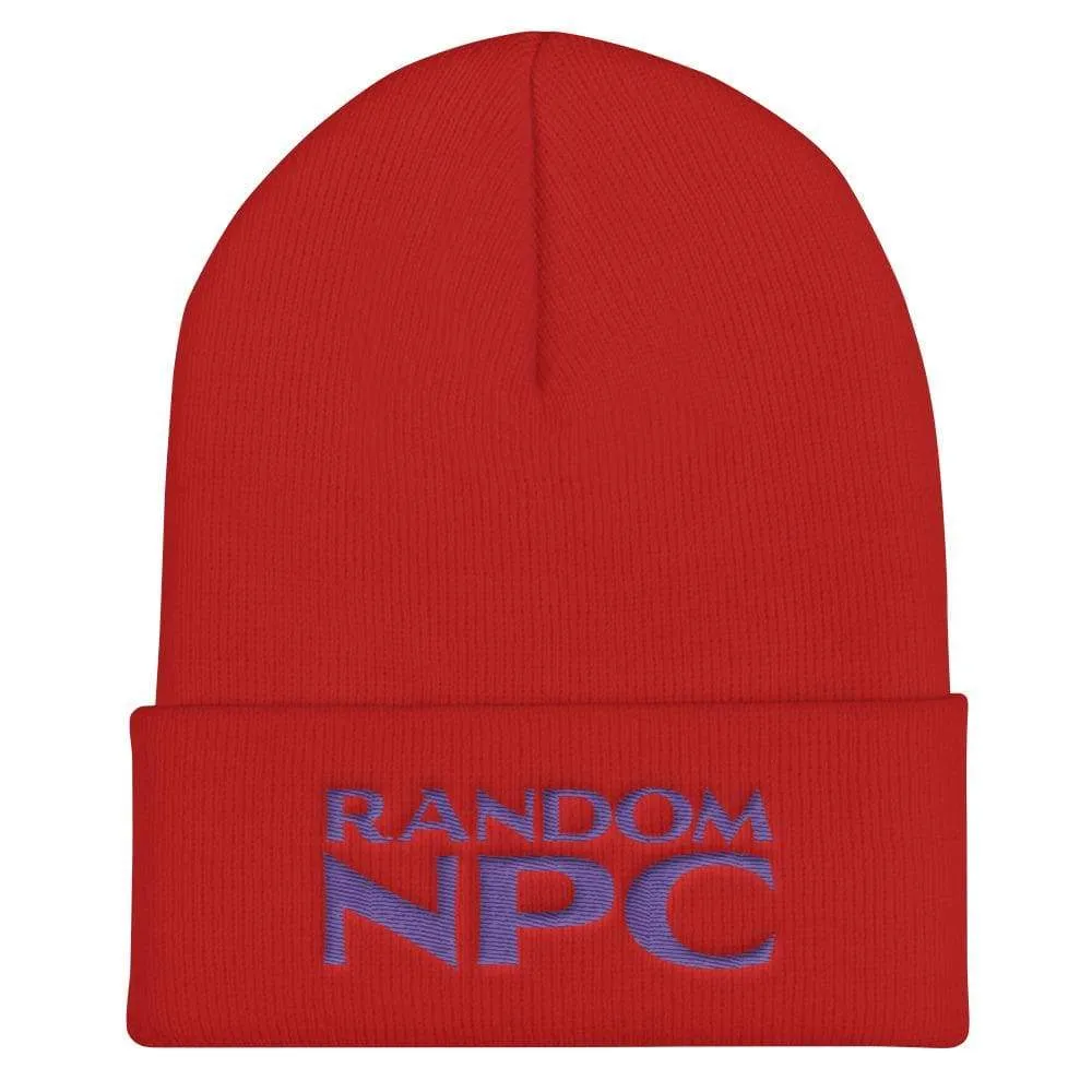 Random NPC v2 Purple Cuffed Beanie / Tuque