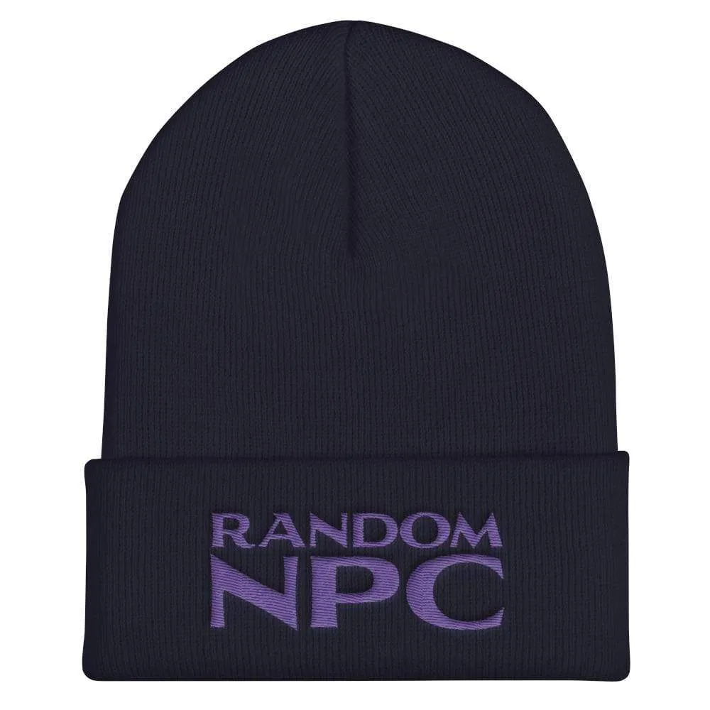 Random NPC v2 Purple Cuffed Beanie / Tuque