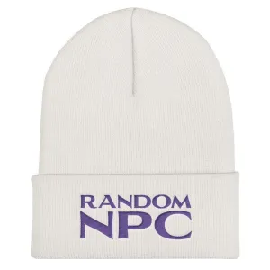 Random NPC v2 Purple Cuffed Beanie / Tuque