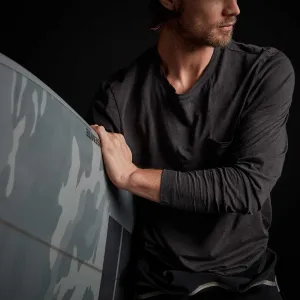 Recycled Lotus Jersey Pocket Crew - Magma