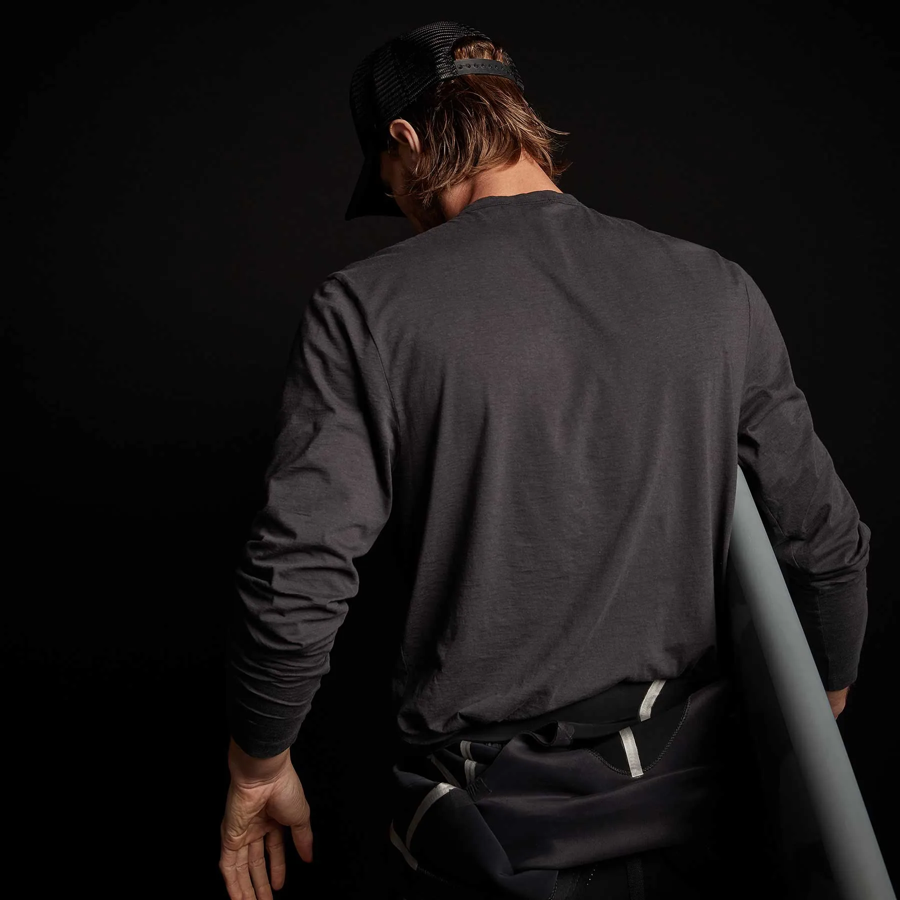 Recycled Lotus Jersey Pocket Crew - Magma