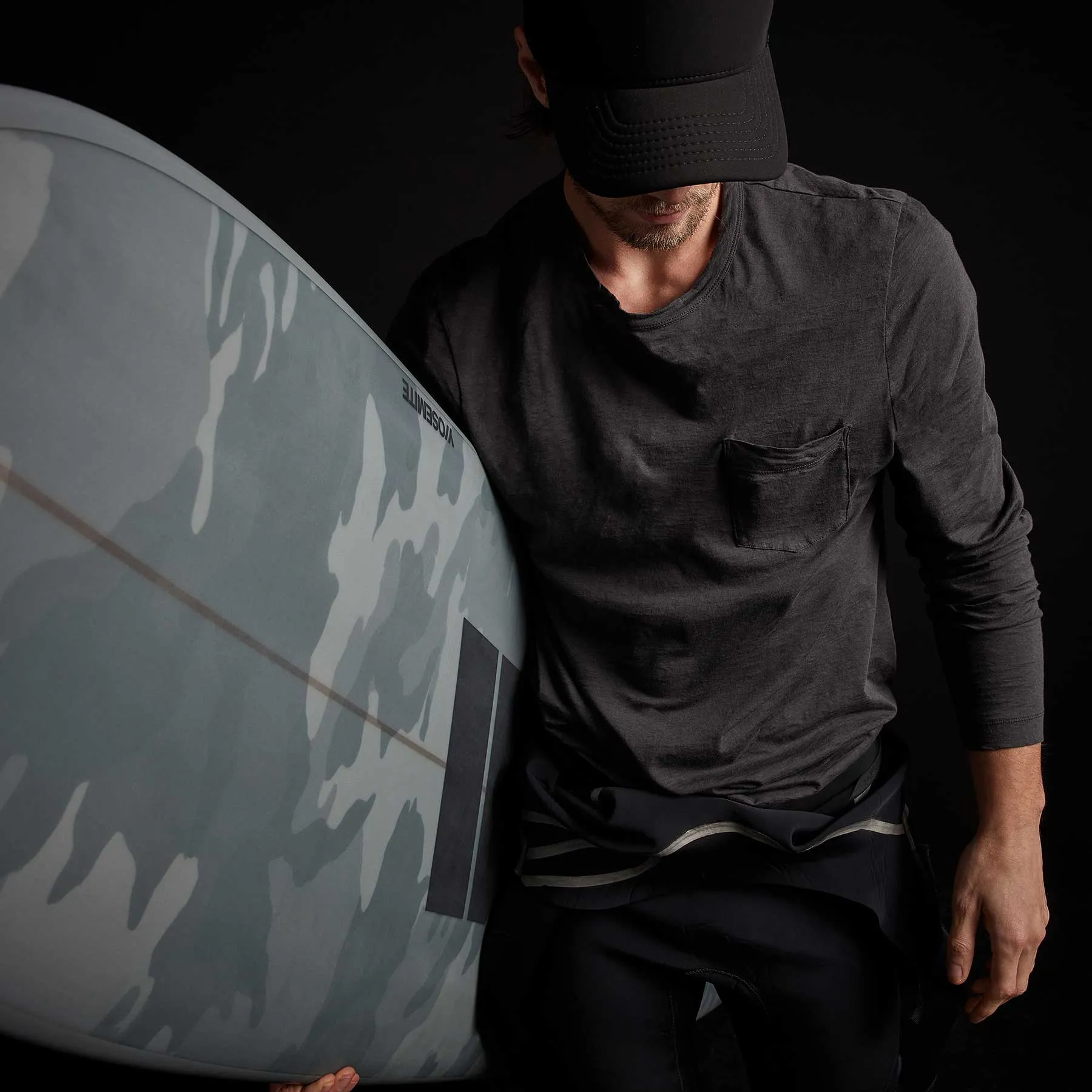 Recycled Lotus Jersey Pocket Crew - Magma