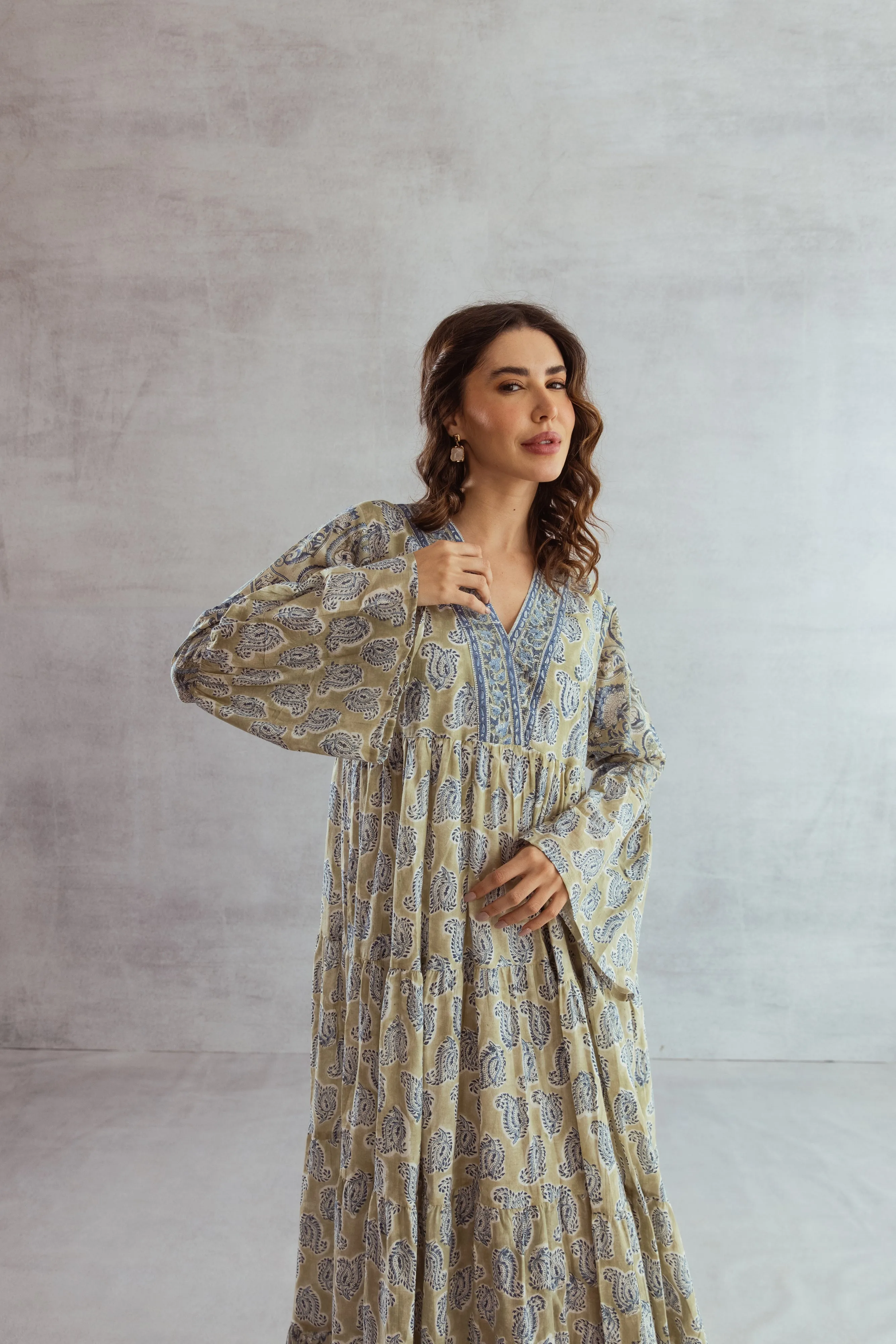 Reem Tier Ruffle Dress