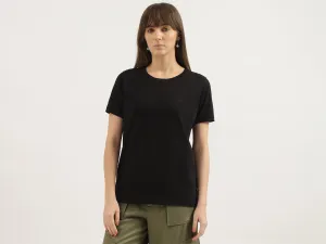 Regular Fit Round Neck Solid T-shirts