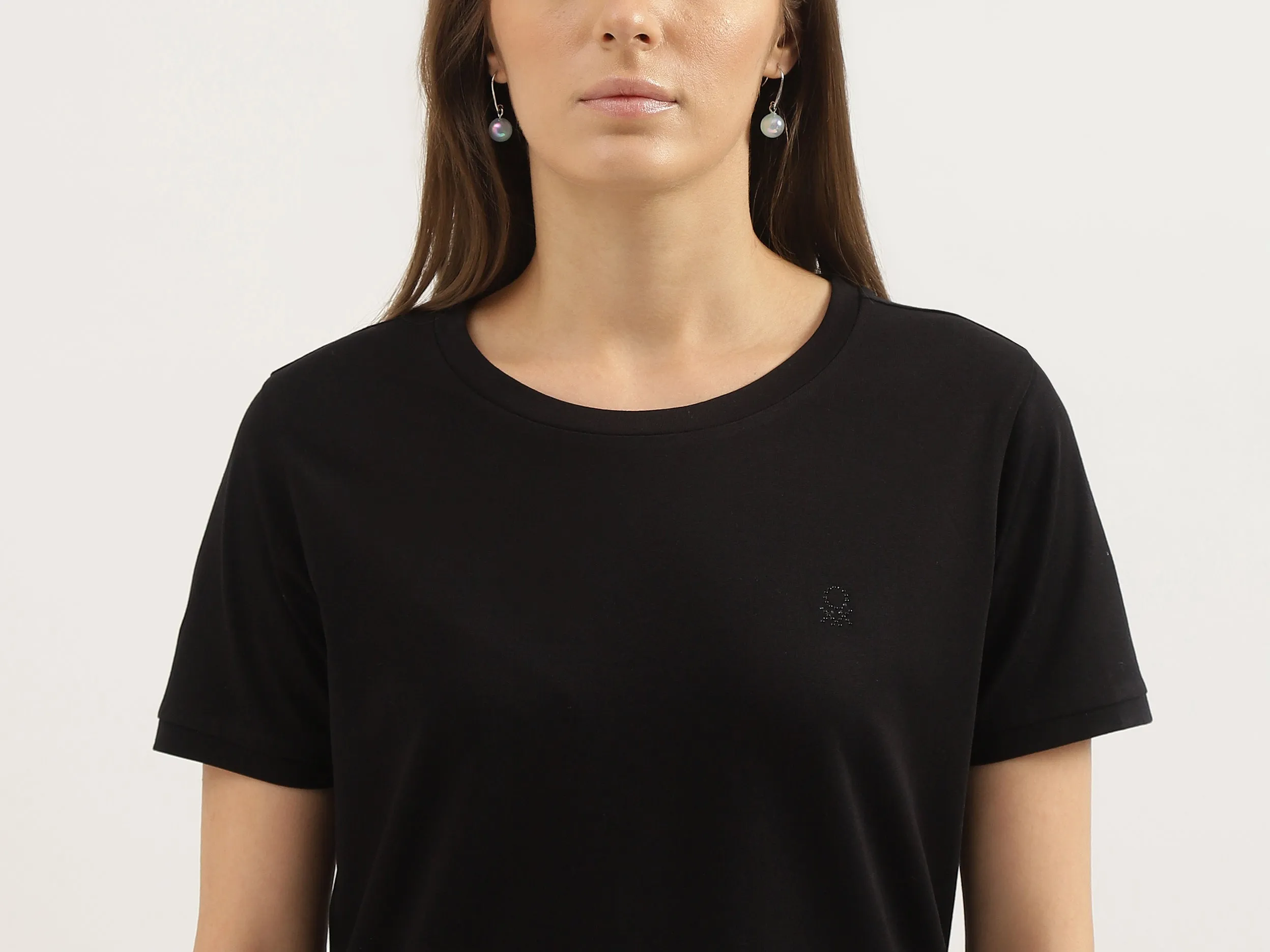 Regular Fit Round Neck Solid T-shirts