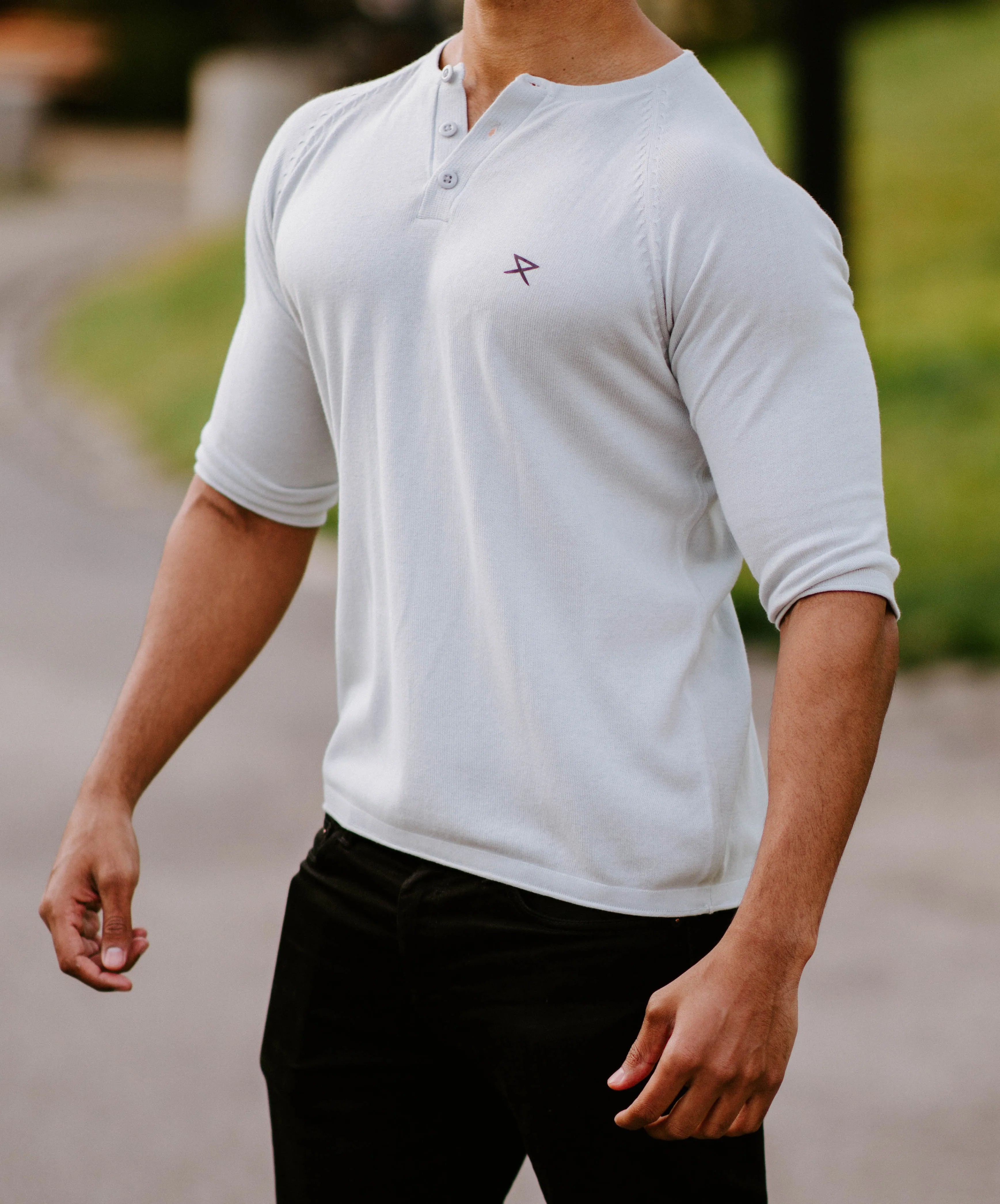 Reign Henley- Azure Blue