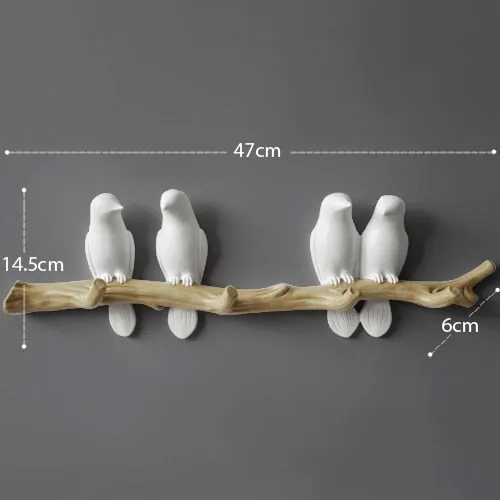 Resin Bird Wall Decoration Hanger Holder