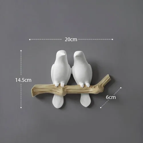 Resin Bird Wall Decoration Hanger Holder