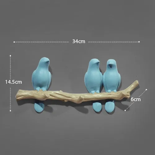 Resin Bird Wall Decoration Hanger Holder