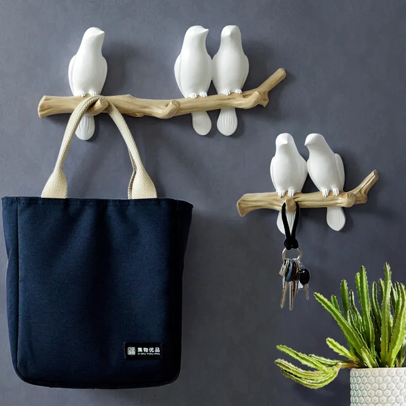 Resin Bird Wall Decoration Hanger Holder