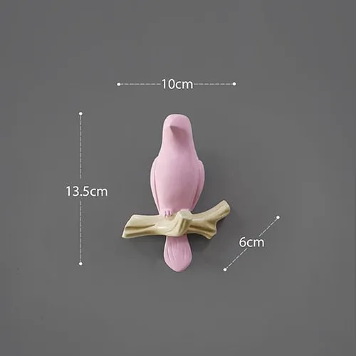 Resin Bird Wall Decoration Hanger Holder