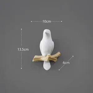 Resin Bird Wall Decoration Hanger Holder
