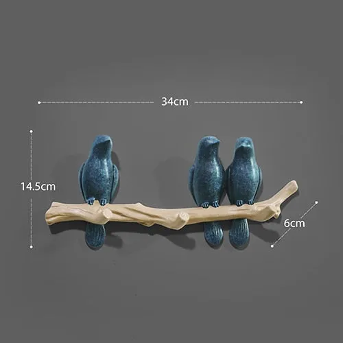 Resin Bird Wall Decoration Hanger Holder