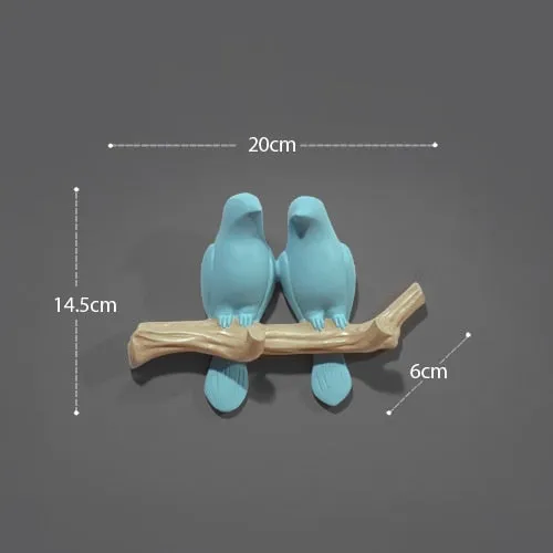 Resin Bird Wall Decoration Hanger Holder