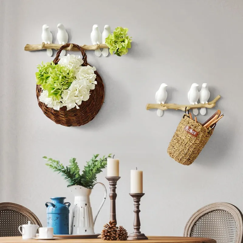 Resin Bird Wall Decoration Hanger Holder